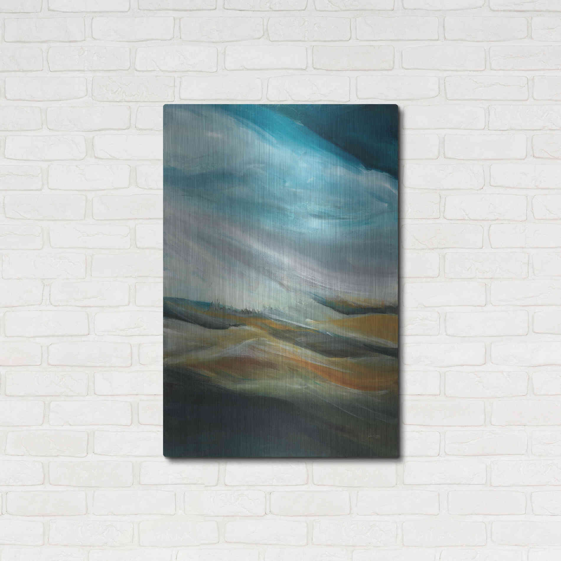 Luxe Metal Art 'Sand Storm' by Jan Griggs, Metal Wall Art,24x36