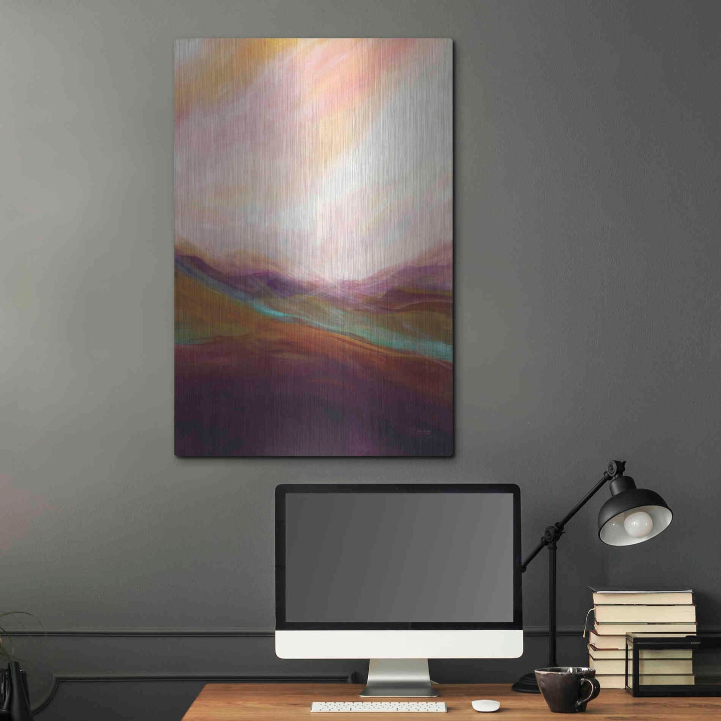 Luxe Metal Art 'The Dunes' by Jan Griggs, Metal Wall Art,24x36