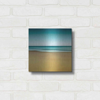 Luxe Metal Art 'Montauk Mood' by Katherine Gendreau, Metal Wall Art,12x12