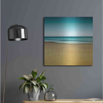 Luxe Metal Art 'Montauk Mood' by Katherine Gendreau, Metal Wall Art,24x24