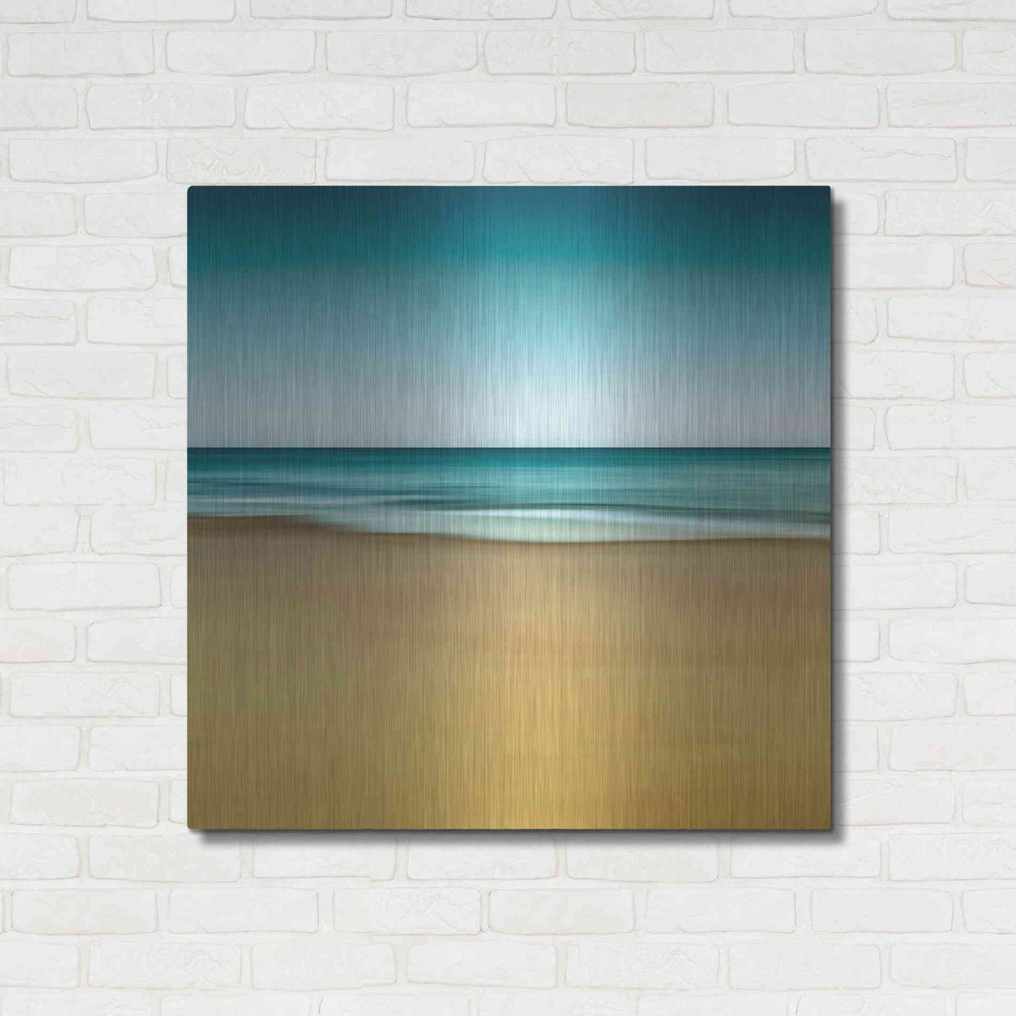 Luxe Metal Art 'Montauk Mood' by Katherine Gendreau, Metal Wall Art,36x36
