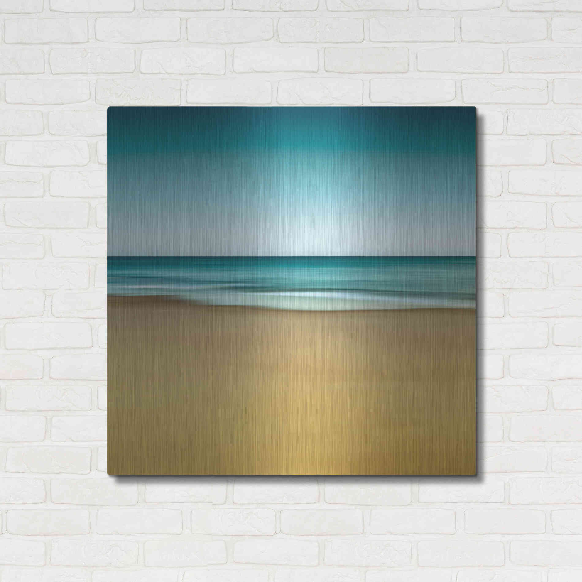 Luxe Metal Art 'Montauk Mood' by Katherine Gendreau, Metal Wall Art,36x36
