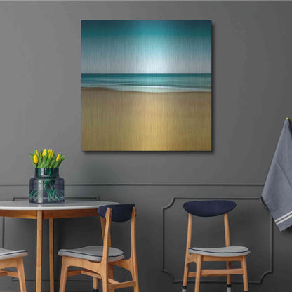 Luxe Metal Art 'Montauk Mood' by Katherine Gendreau, Metal Wall Art,36x36