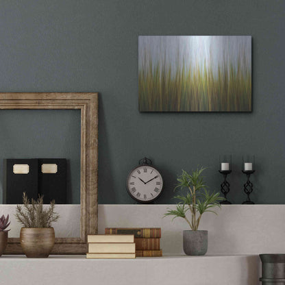 Luxe Metal Art 'Sea Grass Canvas' by Katherine Gendreau, Metal Wall Art,16x12