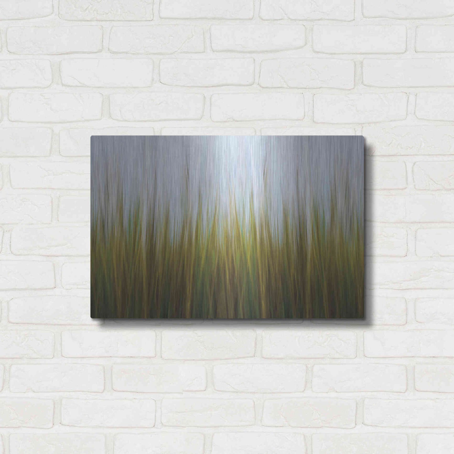 Luxe Metal Art 'Sea Grass Canvas' by Katherine Gendreau, Metal Wall Art,24x16