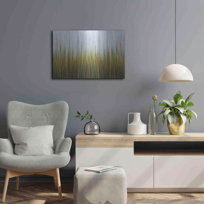Luxe Metal Art 'Sea Grass Canvas' by Katherine Gendreau, Metal Wall Art,24x16