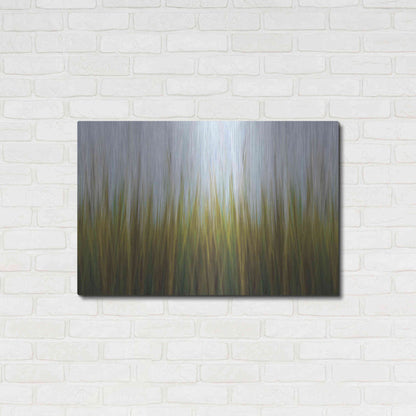 Luxe Metal Art 'Sea Grass Canvas' by Katherine Gendreau, Metal Wall Art,36x24