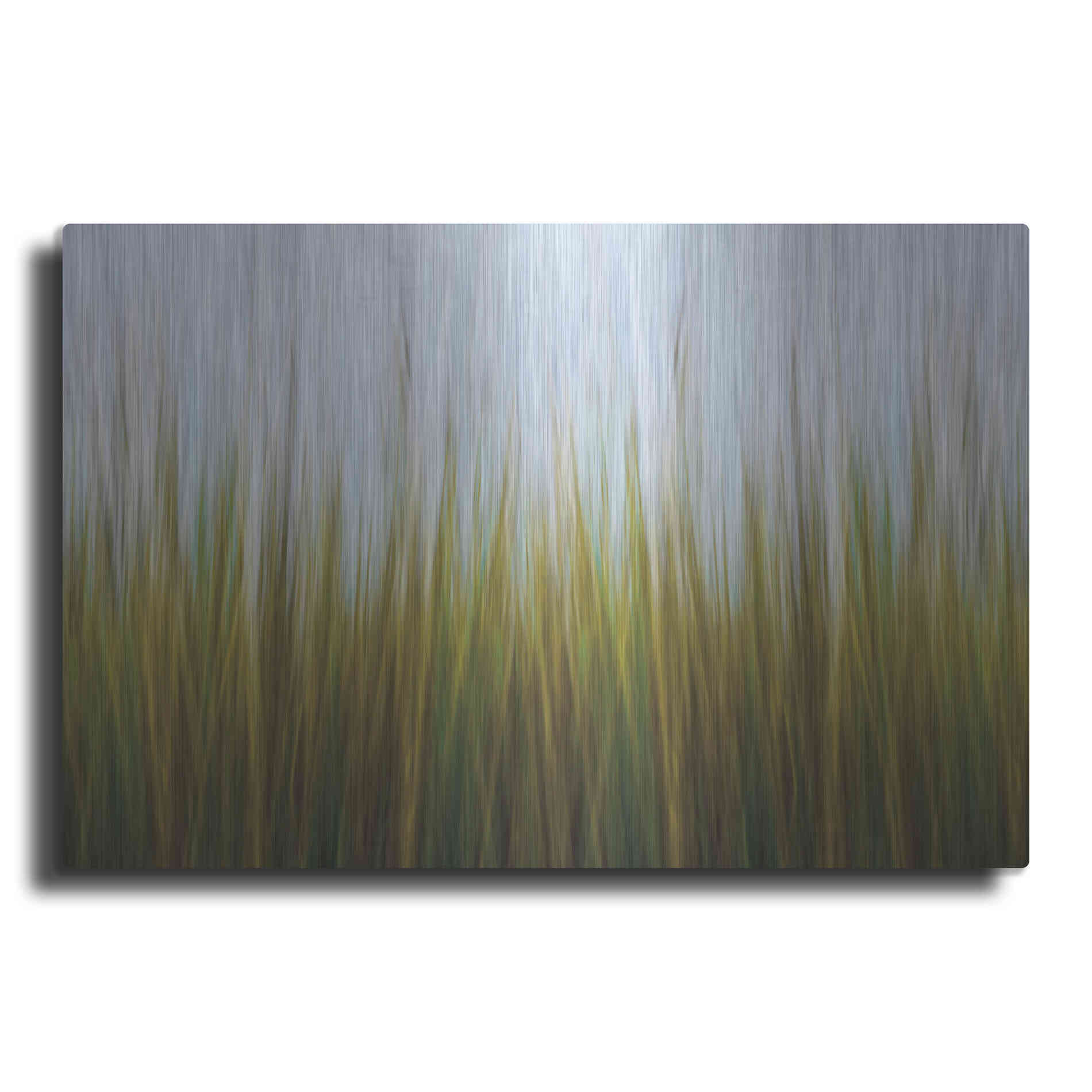 Luxe Metal Art 'Sea Grass Canvas' by Katherine Gendreau, Metal Wall Art