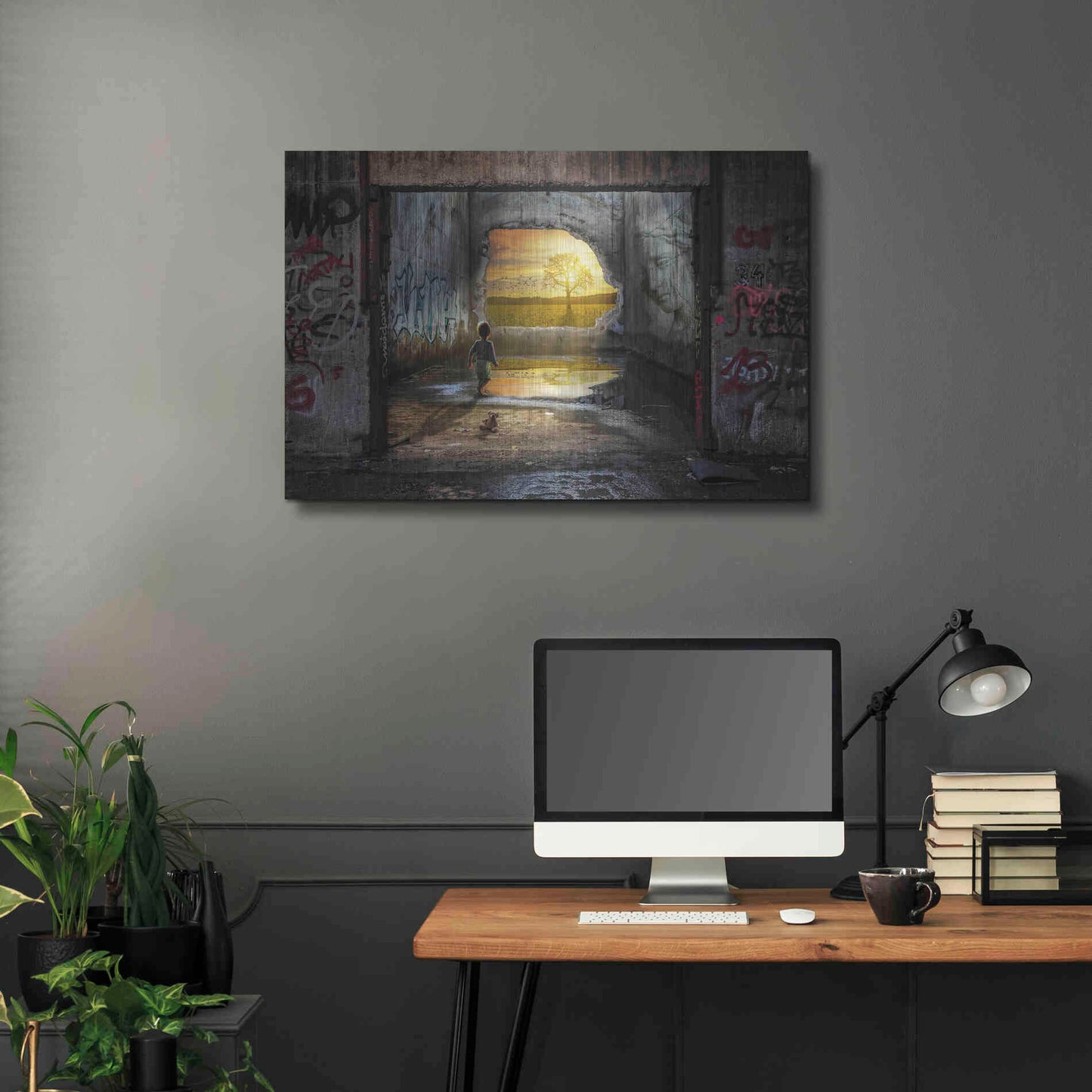 Luxe Metal Art 'The Great Beyond' by Alan, Metal Wall Art,36x24