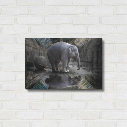 Luxe Metal Art 'The Big Grey' by Alan, Metal Wall Art,24x16