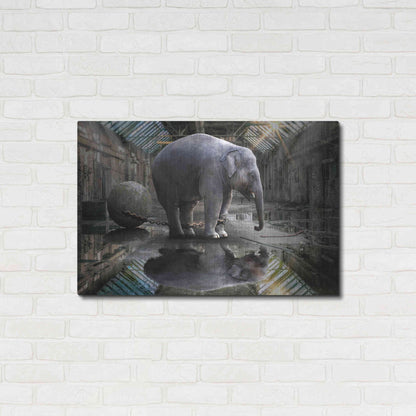 Luxe Metal Art 'The Big Grey' by Alan, Metal Wall Art,36x24