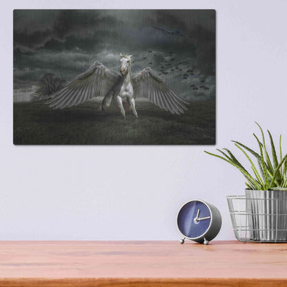 Luxe Metal Art 'Pegasus Rising' by Alan, Metal Wall Art,16x12