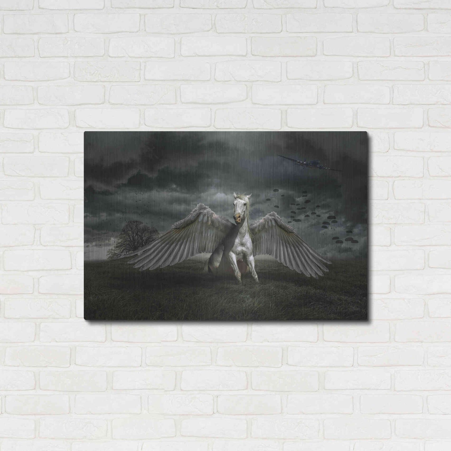 Luxe Metal Art 'Pegasus Rising' by Alan, Metal Wall Art,36x24