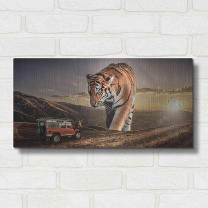 Luxe Metal Art 'Hunters' by Alan, Metal Wall Art,24x12