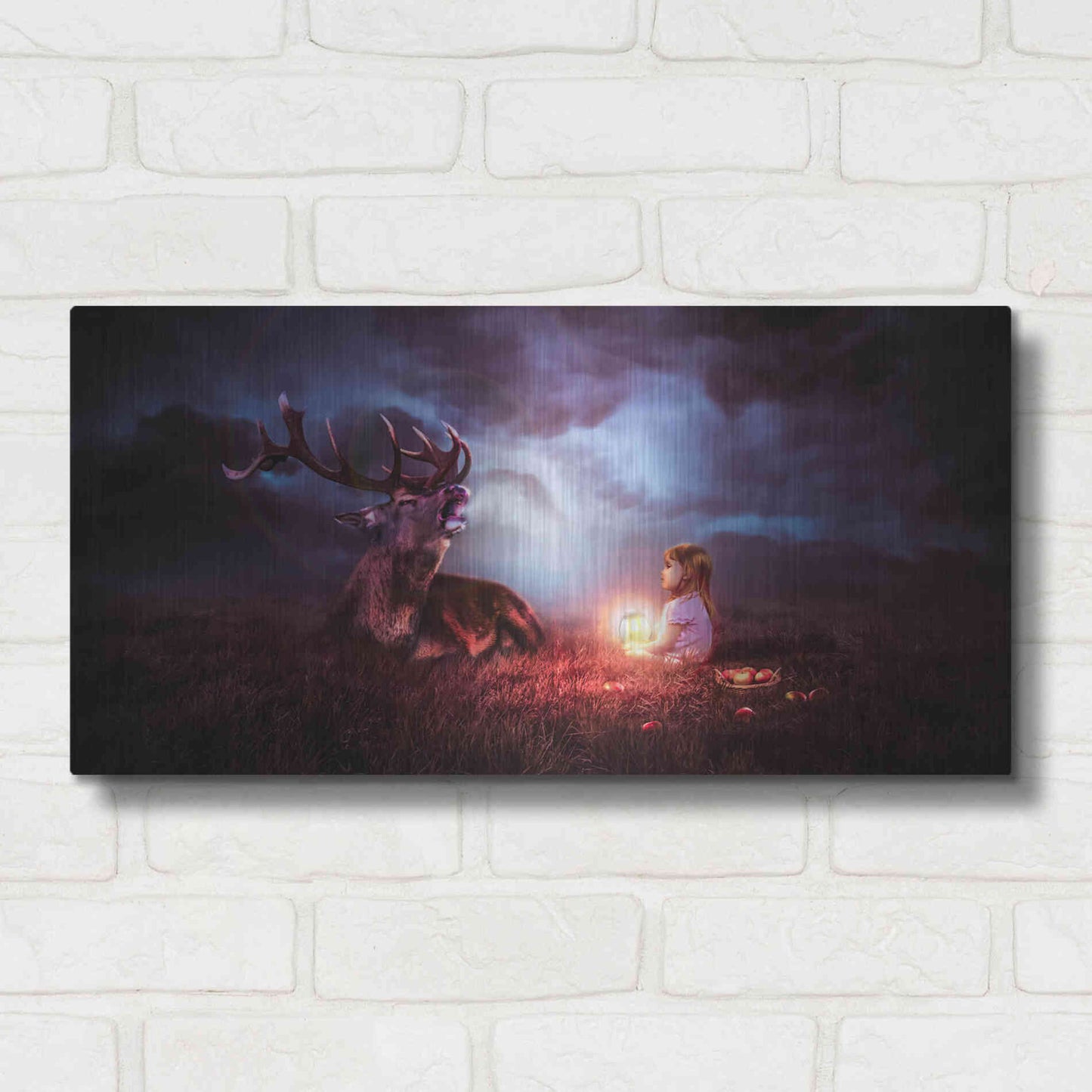 Luxe Metal Art 'Call of the Wild' by Alan, Metal Wall Art,24x12