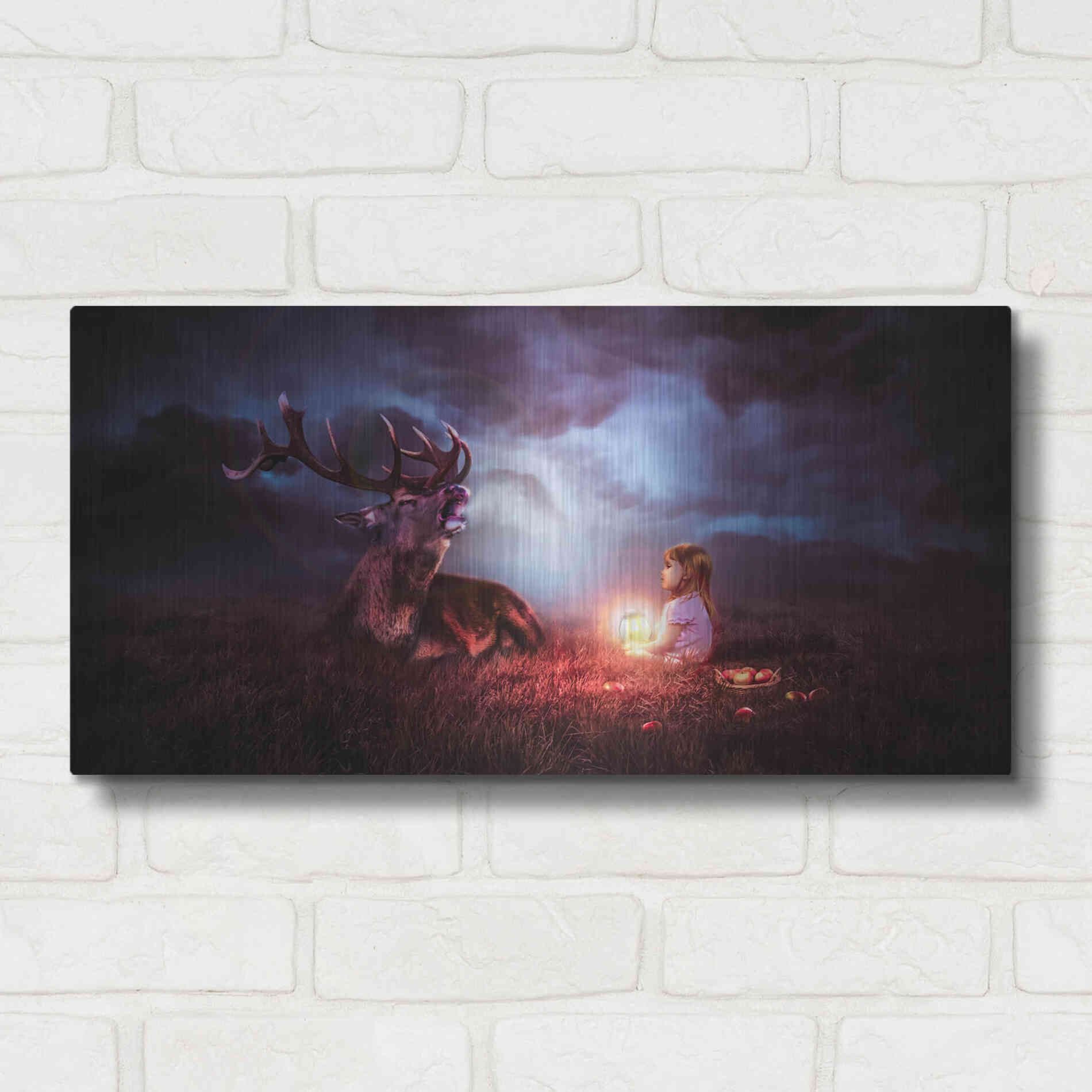 Luxe Metal Art 'Call of the Wild' by Alan, Metal Wall Art,24x12