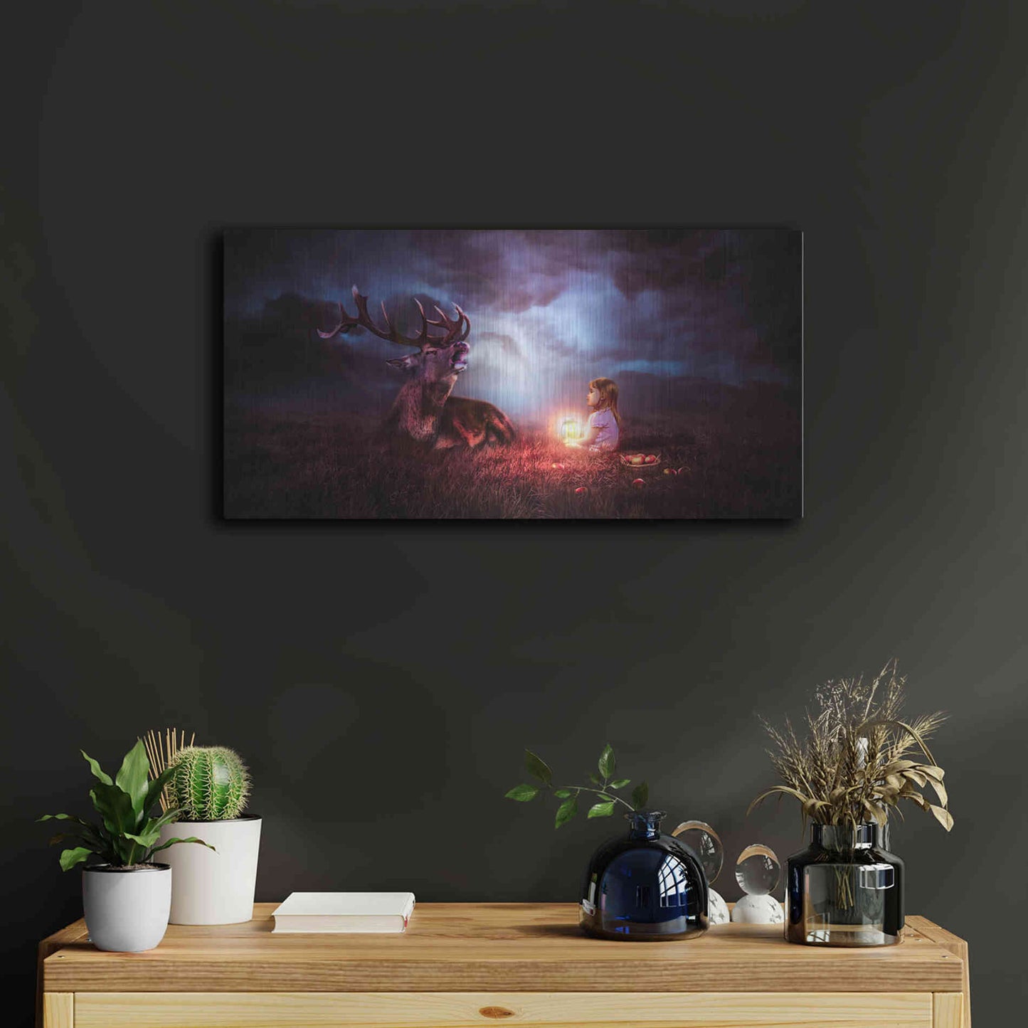 Luxe Metal Art 'Call of the Wild' by Alan, Metal Wall Art,24x12