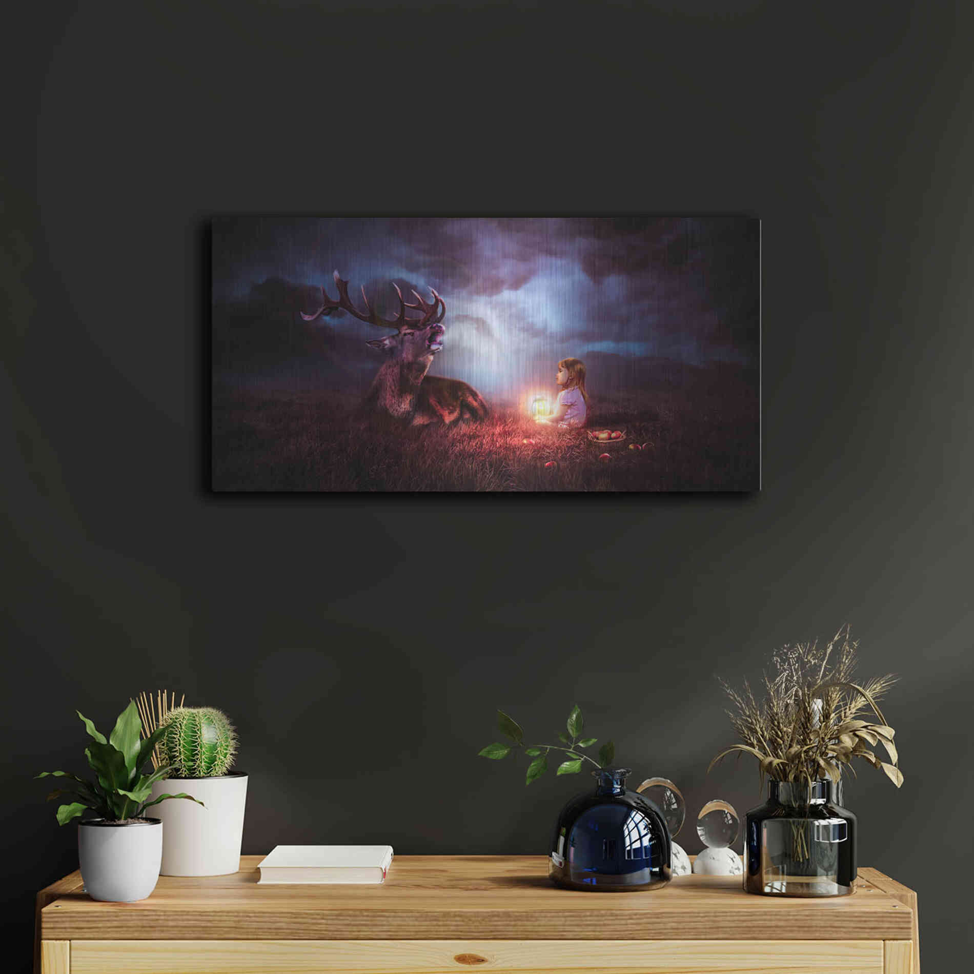 Luxe Metal Art 'Call of the Wild' by Alan, Metal Wall Art,24x12