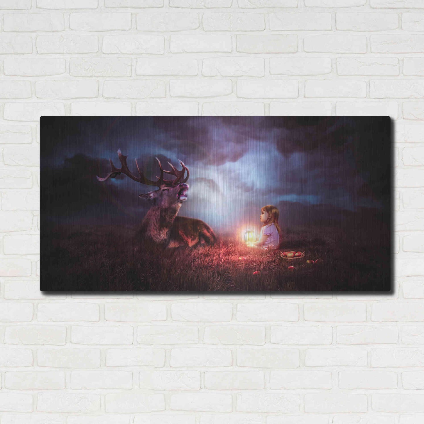 Luxe Metal Art 'Call of the Wild' by Alan, Metal Wall Art,48x24