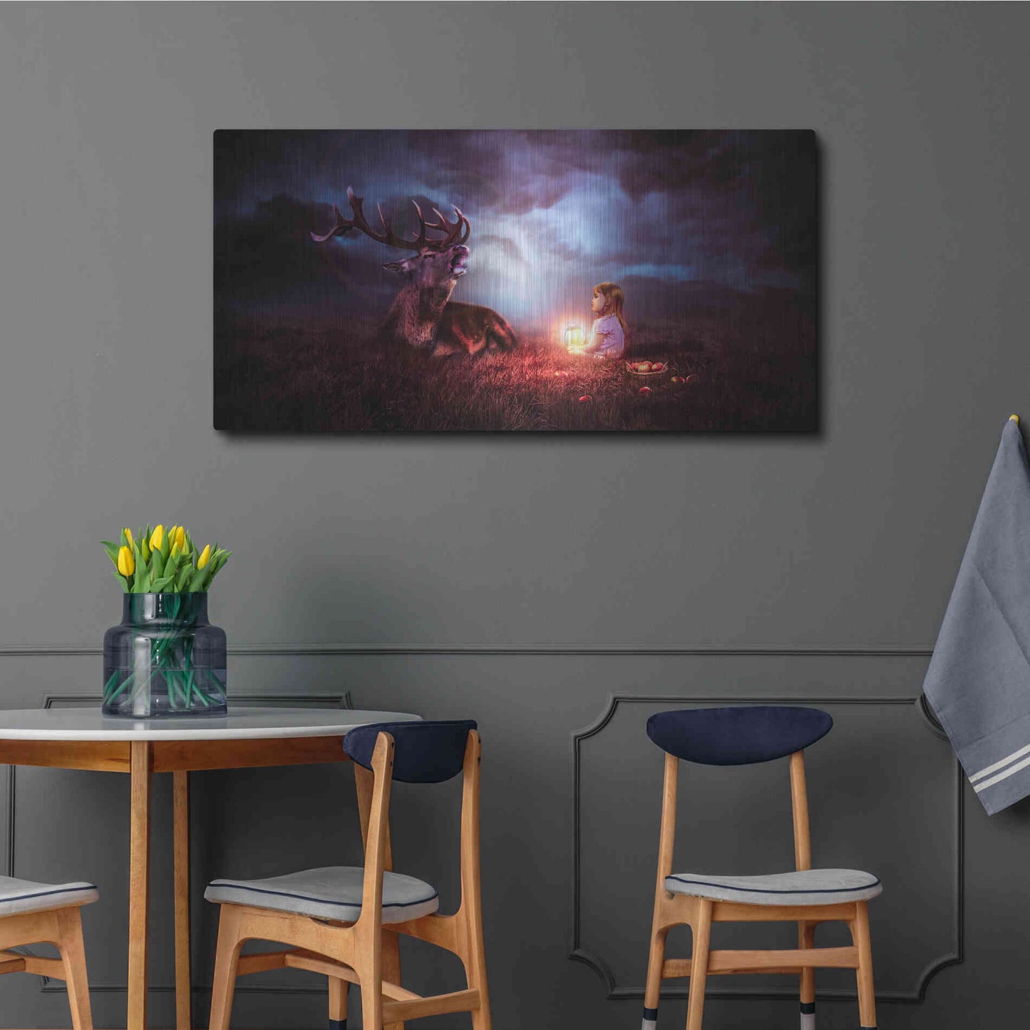 Luxe Metal Art 'Call of the Wild' by Alan, Metal Wall Art,48x24