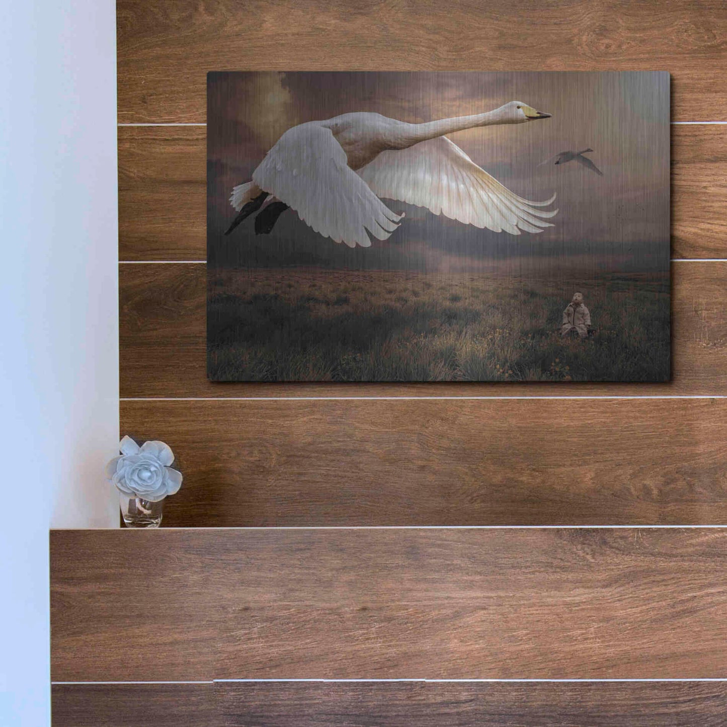 Luxe Metal Art 'Take Flight' by Alan, Metal Wall Art,16x12