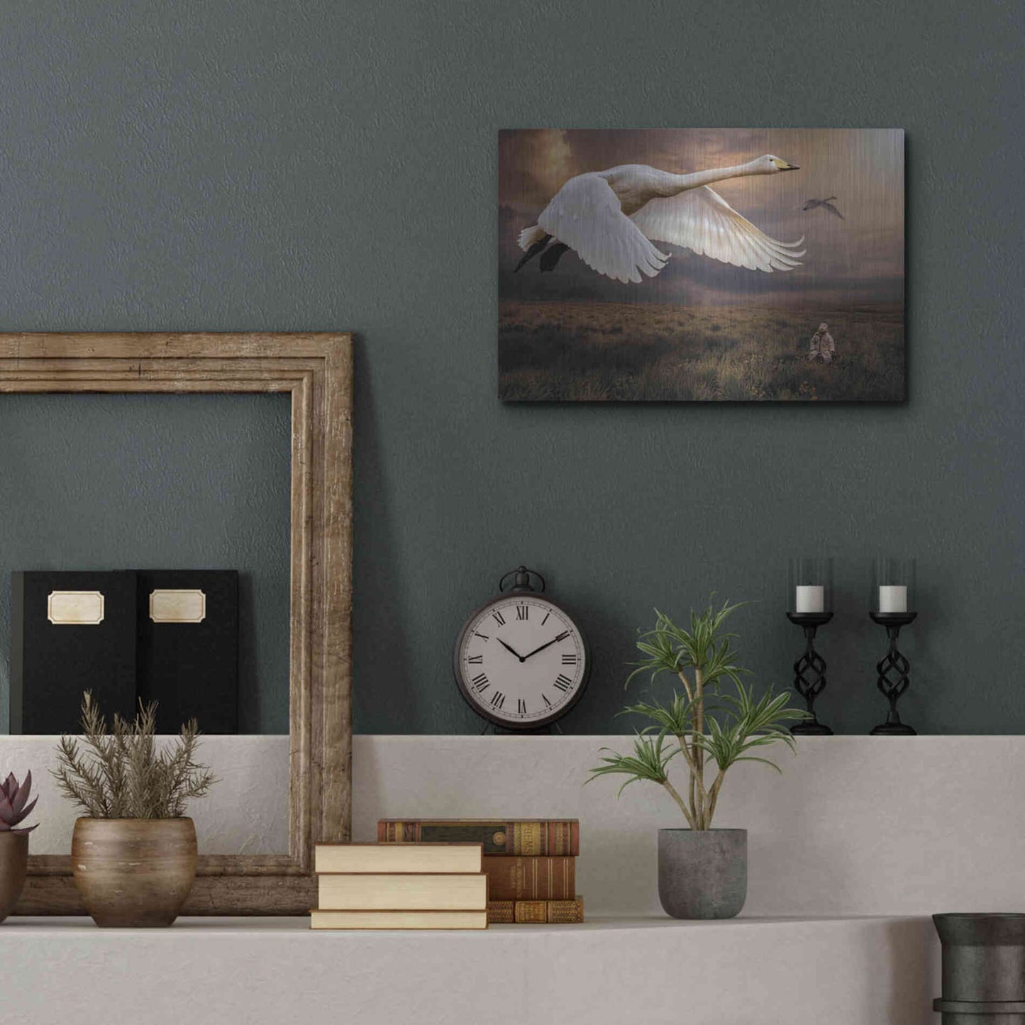 Luxe Metal Art 'Take Flight' by Alan, Metal Wall Art,16x12