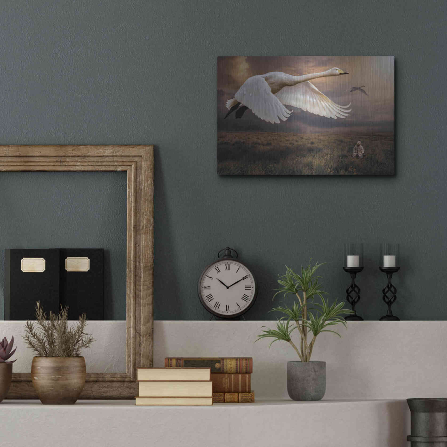 Luxe Metal Art 'Take Flight' by Alan, Metal Wall Art,16x12