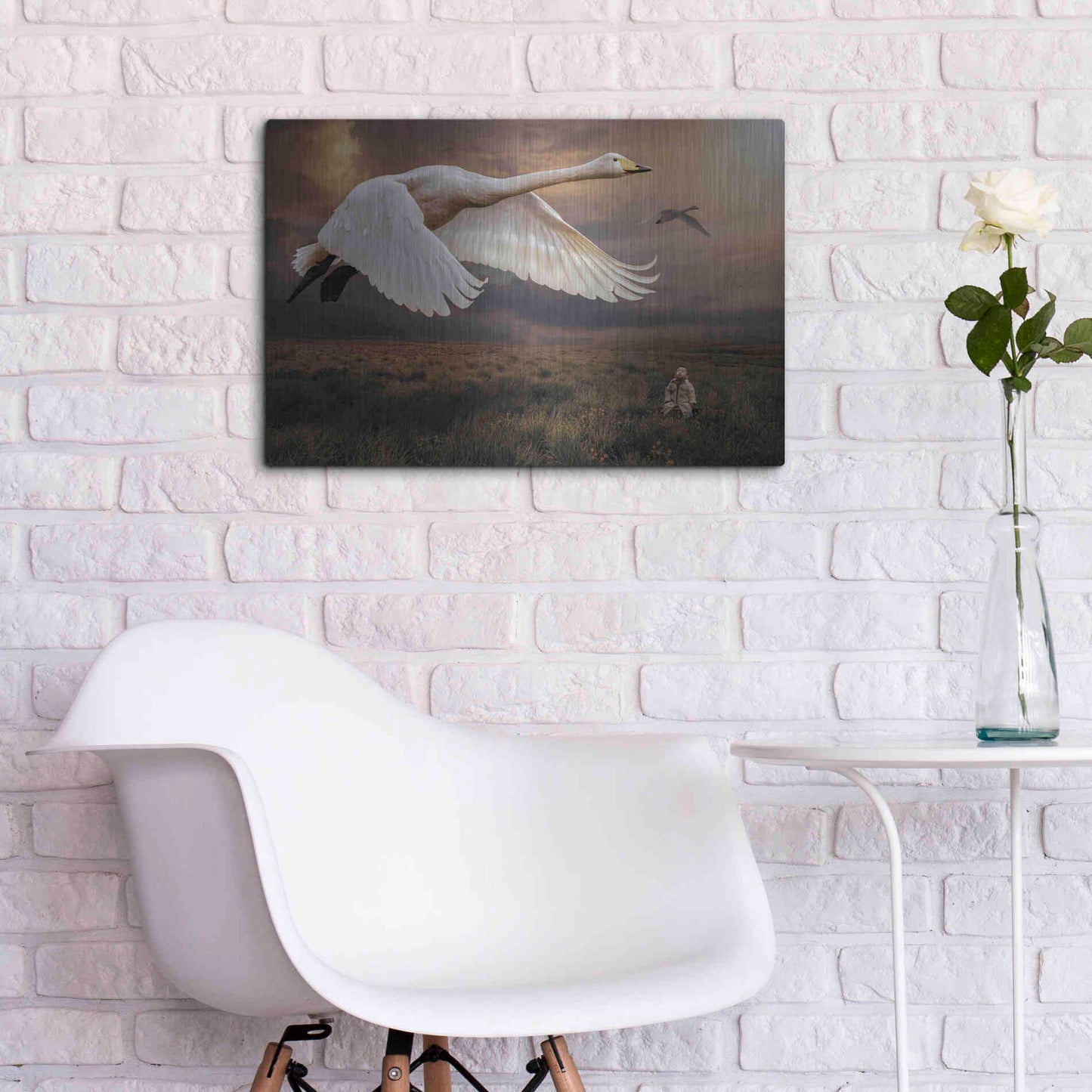 Luxe Metal Art 'Take Flight' by Alan, Metal Wall Art,24x16