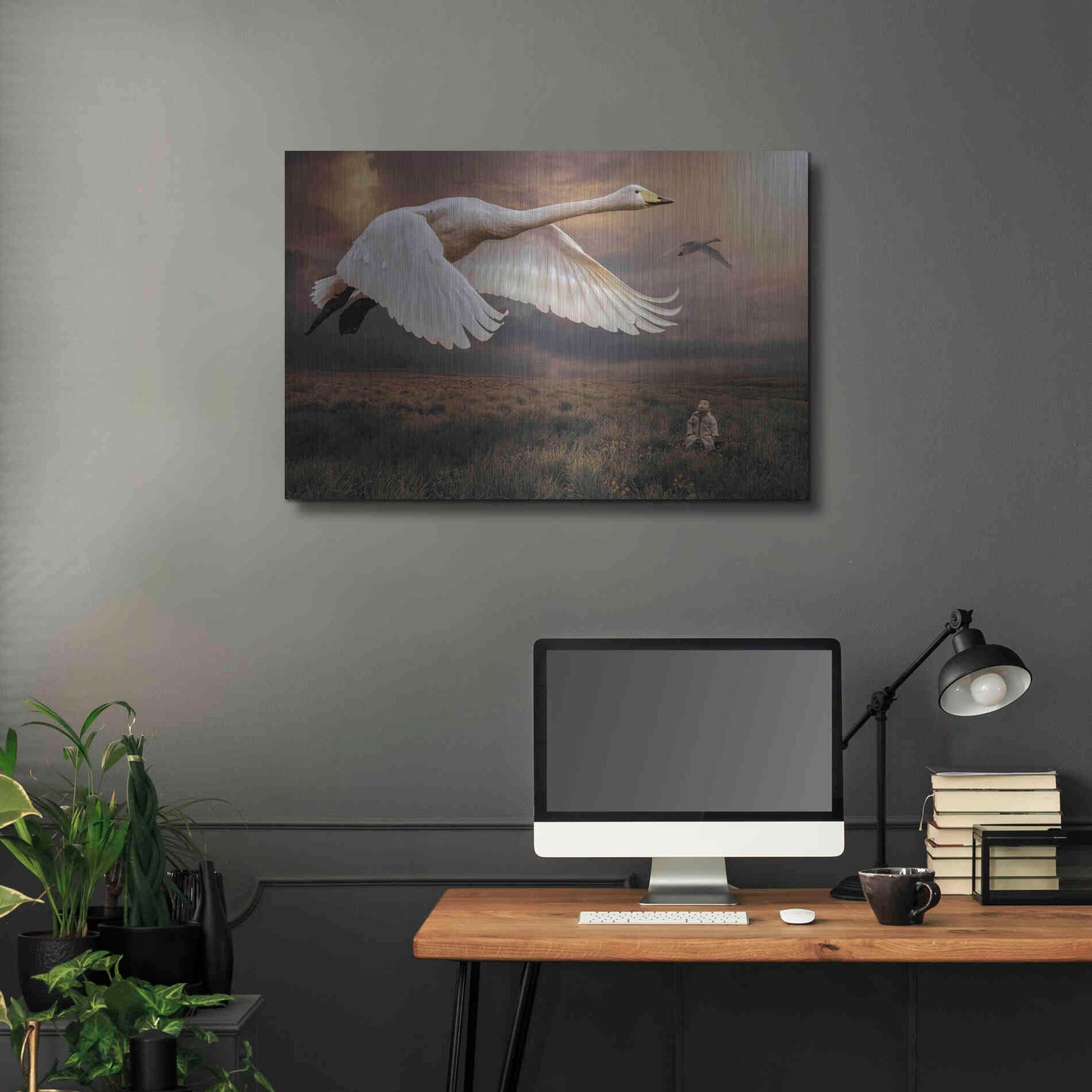 Luxe Metal Art 'Take Flight' by Alan, Metal Wall Art,36x24