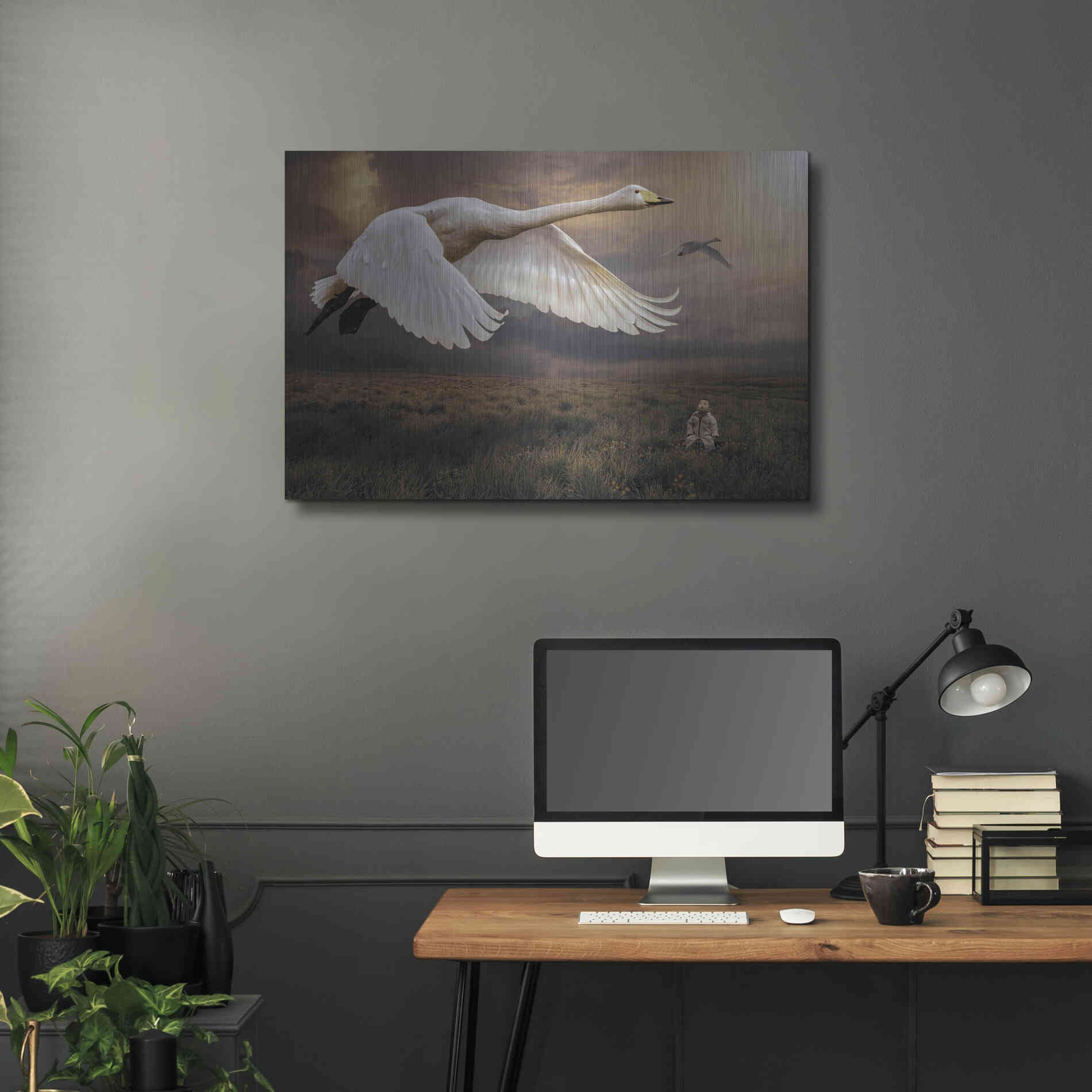 Luxe Metal Art 'Take Flight' by Alan, Metal Wall Art,36x24