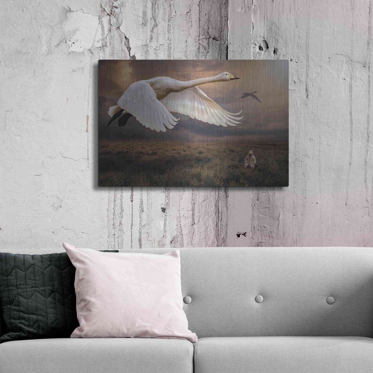 Luxe Metal Art 'Take Flight' by Alan, Metal Wall Art,36x24