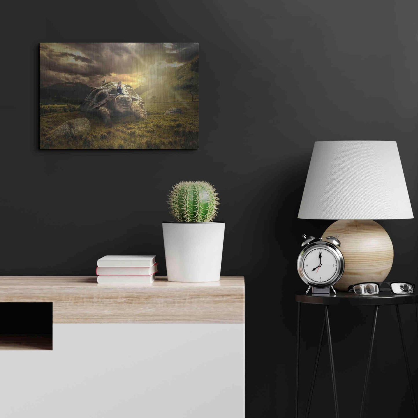 Luxe Metal Art 'Onward' by Alan, Metal Wall Art,24x16