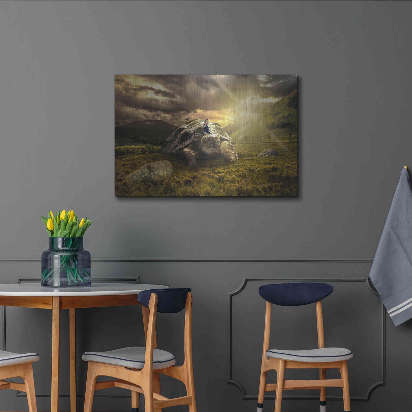 Luxe Metal Art 'Onward' by Alan, Metal Wall Art,36x24