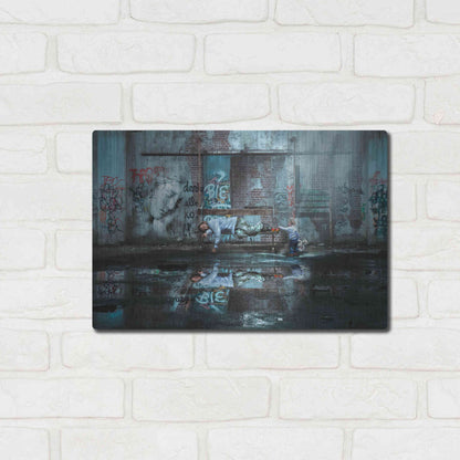 Luxe Metal Art 'Care to Share' by Alan, Metal Wall Art,16x12