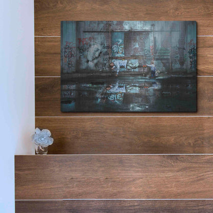 Luxe Metal Art 'Care to Share' by Alan, Metal Wall Art,16x12