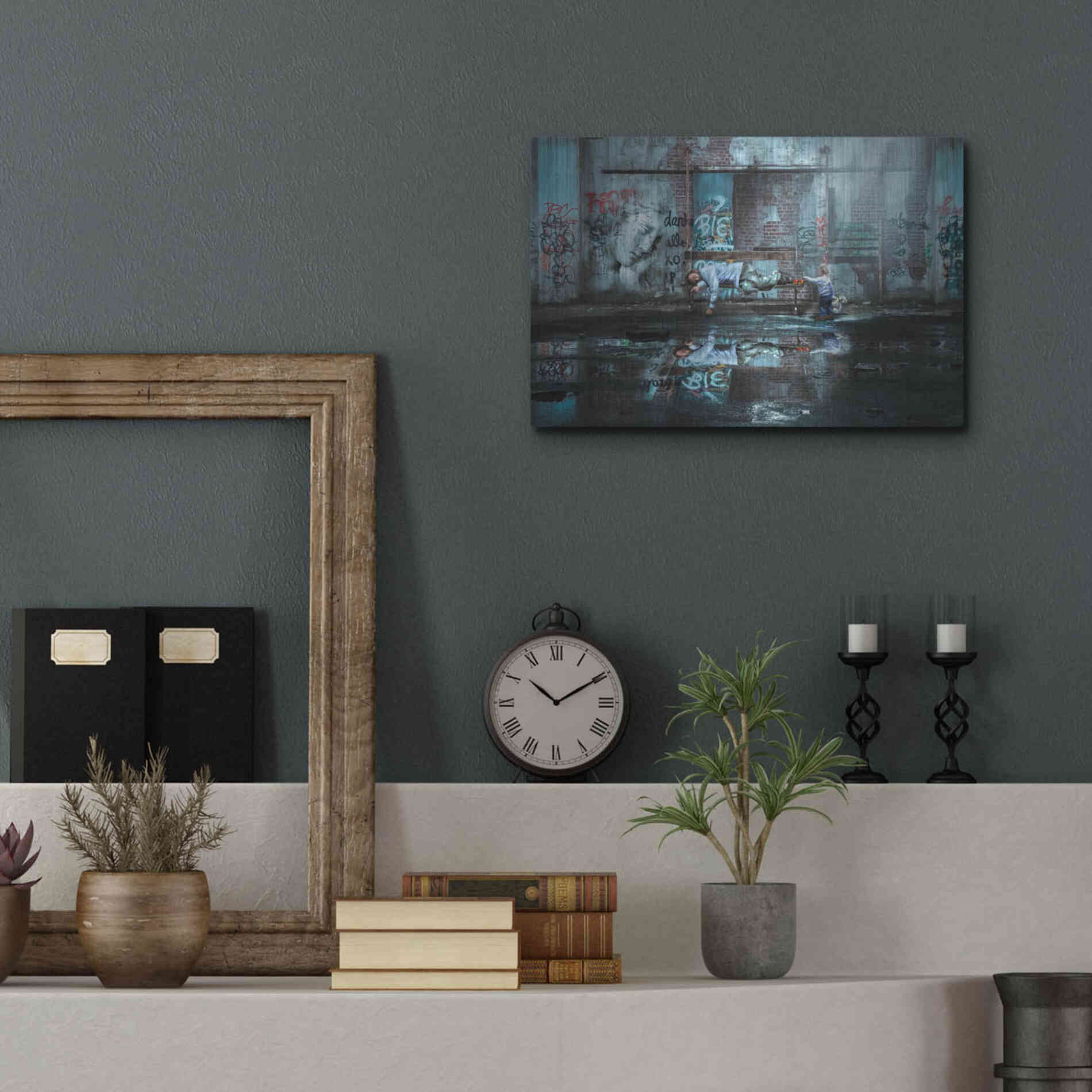 Luxe Metal Art 'Care to Share' by Alan, Metal Wall Art,16x12