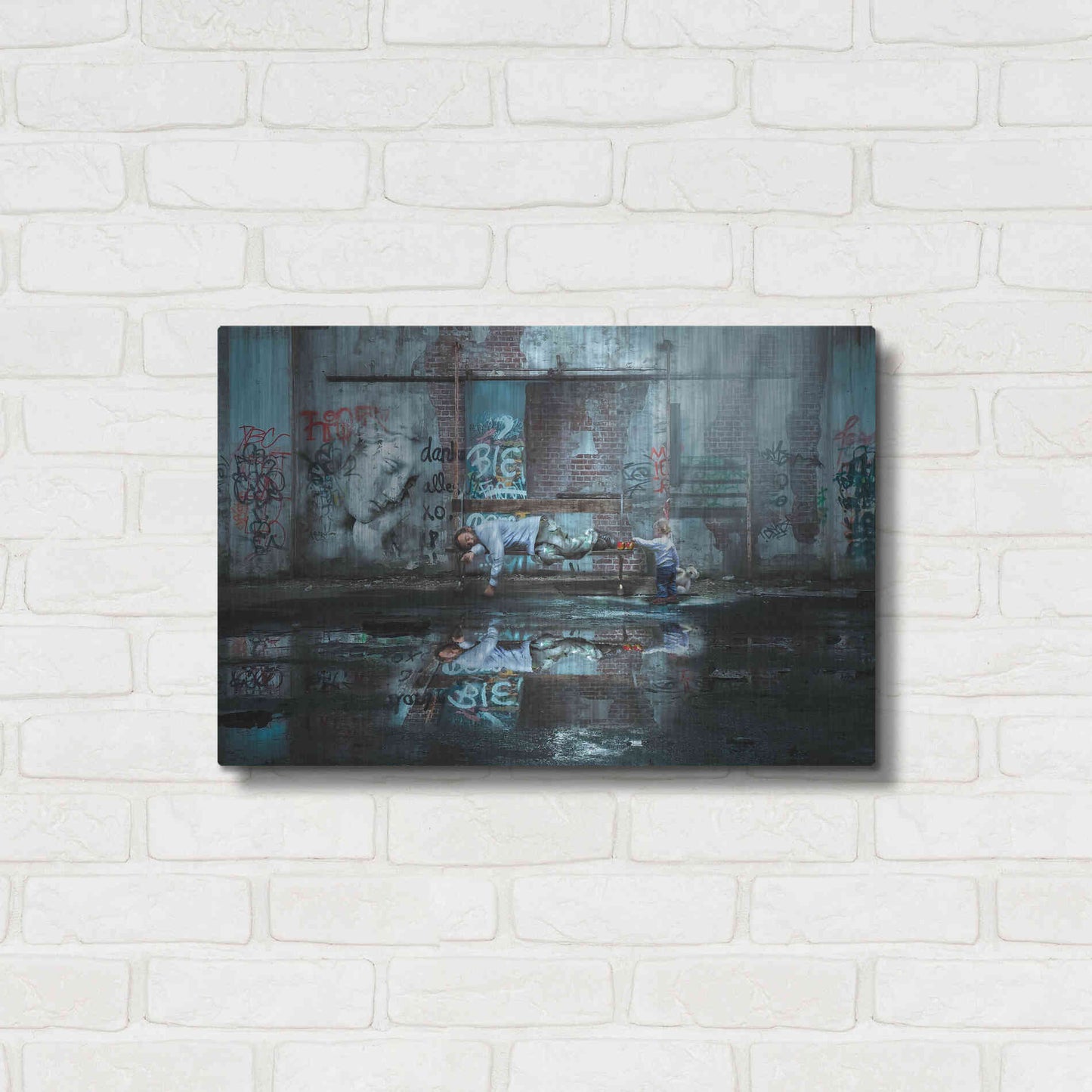 Luxe Metal Art 'Care to Share' by Alan, Metal Wall Art,24x16