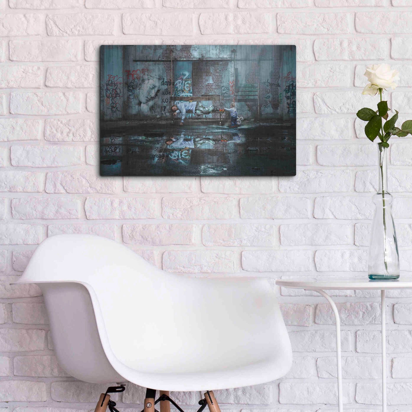 Luxe Metal Art 'Care to Share' by Alan, Metal Wall Art,24x16