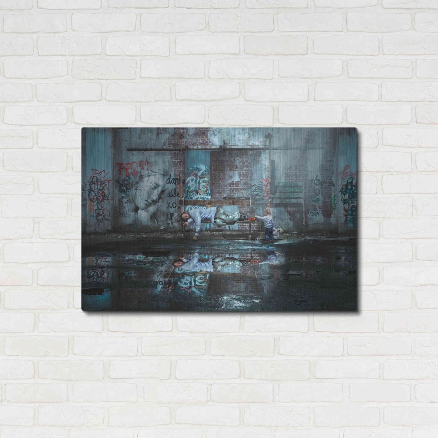 Luxe Metal Art 'Care to Share' by Alan, Metal Wall Art,36x24