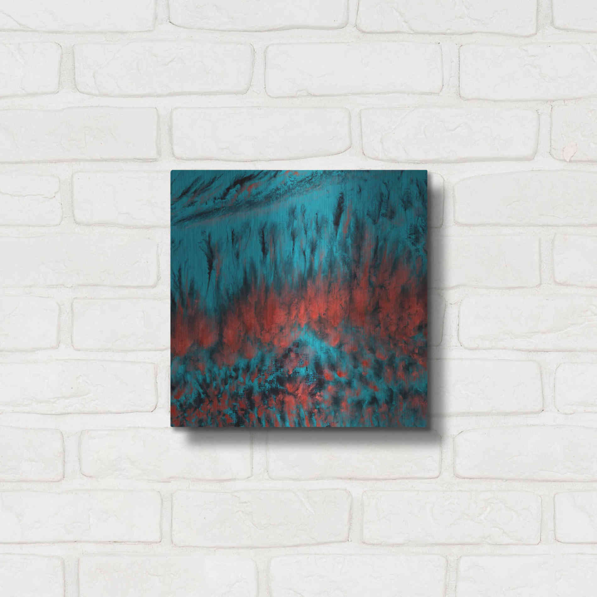 Luxe Metal Art 'Earth As Art: Eerie Cloud Shadows' Metal Wall Art,12x12