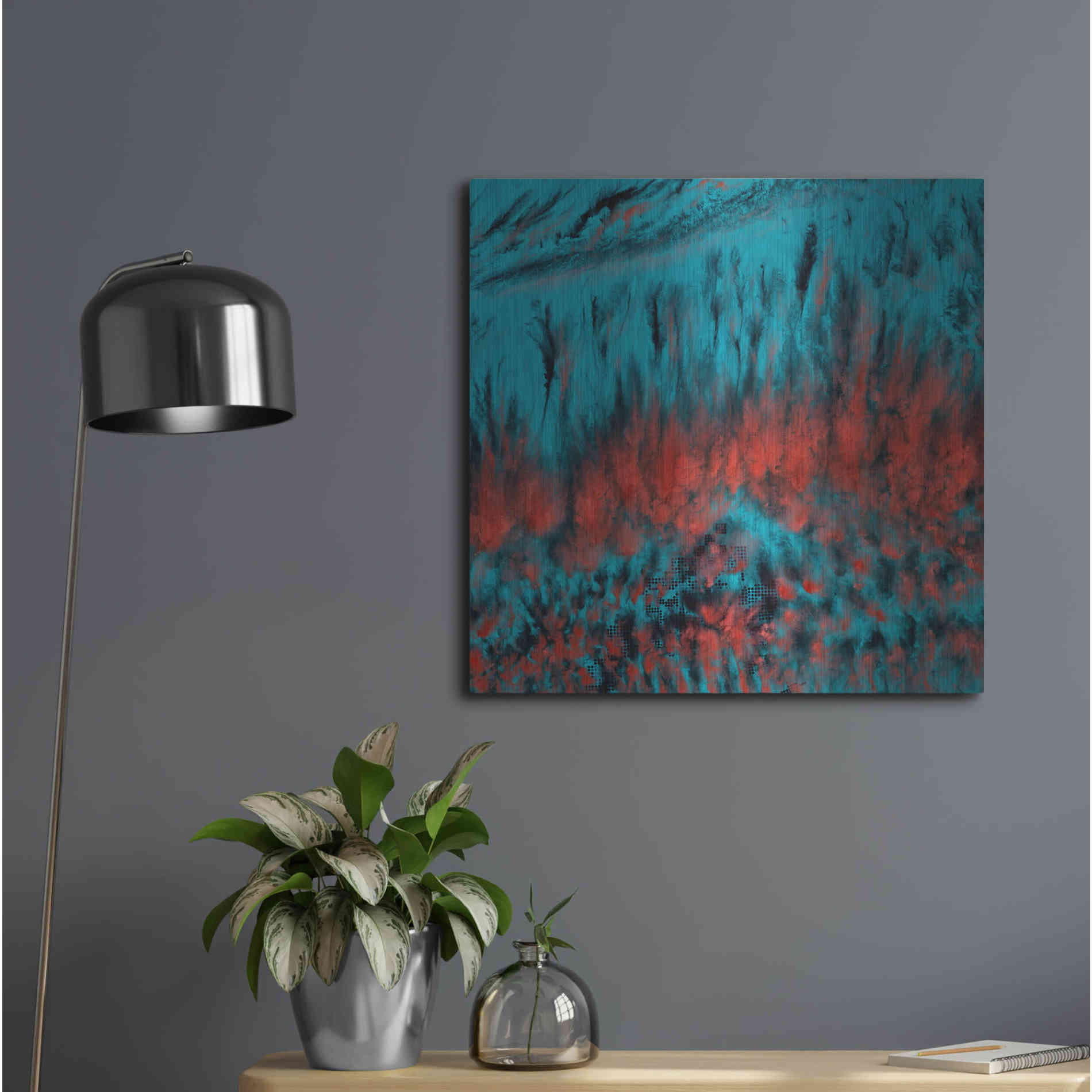 Luxe Metal Art 'Earth As Art: Eerie Cloud Shadows' Metal Wall Art,24x24