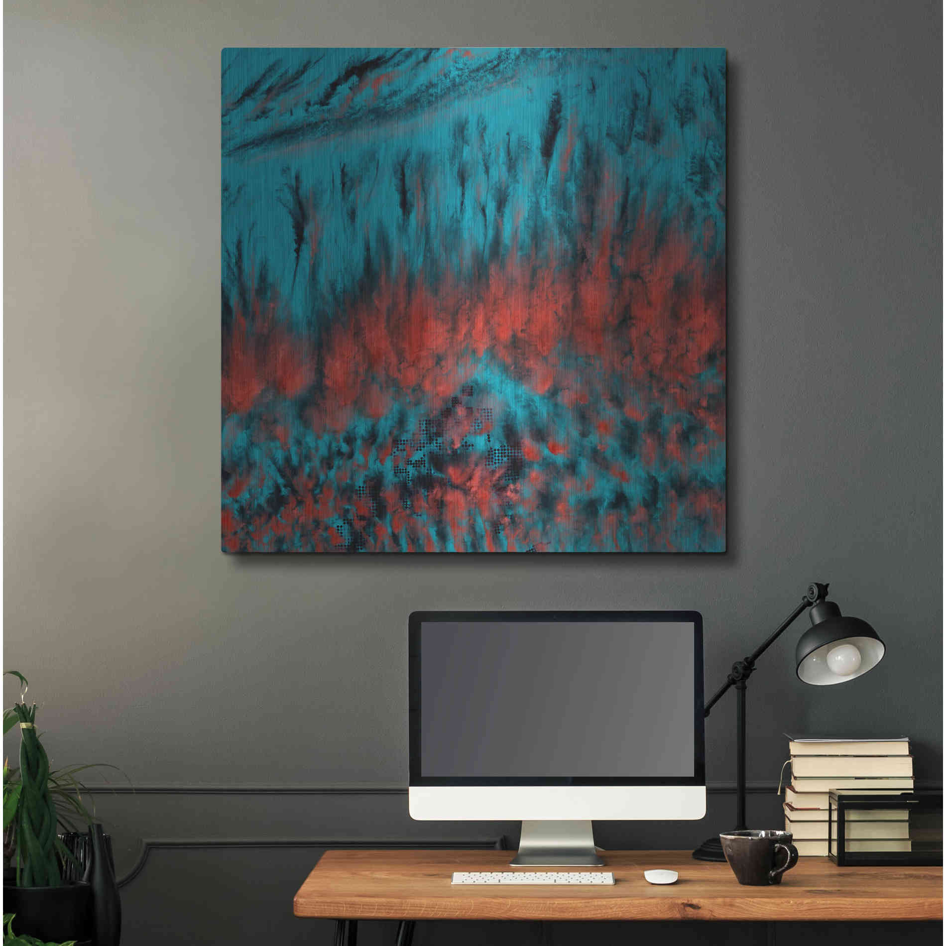 Luxe Metal Art 'Earth As Art: Eerie Cloud Shadows' Metal Wall Art,36x36