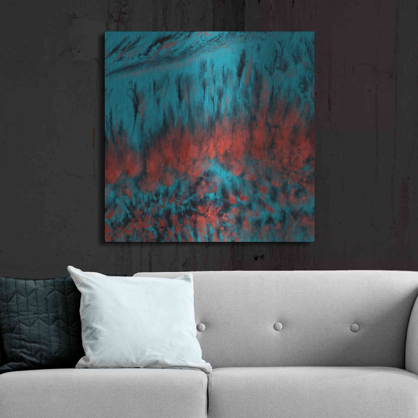 Luxe Metal Art 'Earth As Art: Eerie Cloud Shadows' Metal Wall Art,36x36