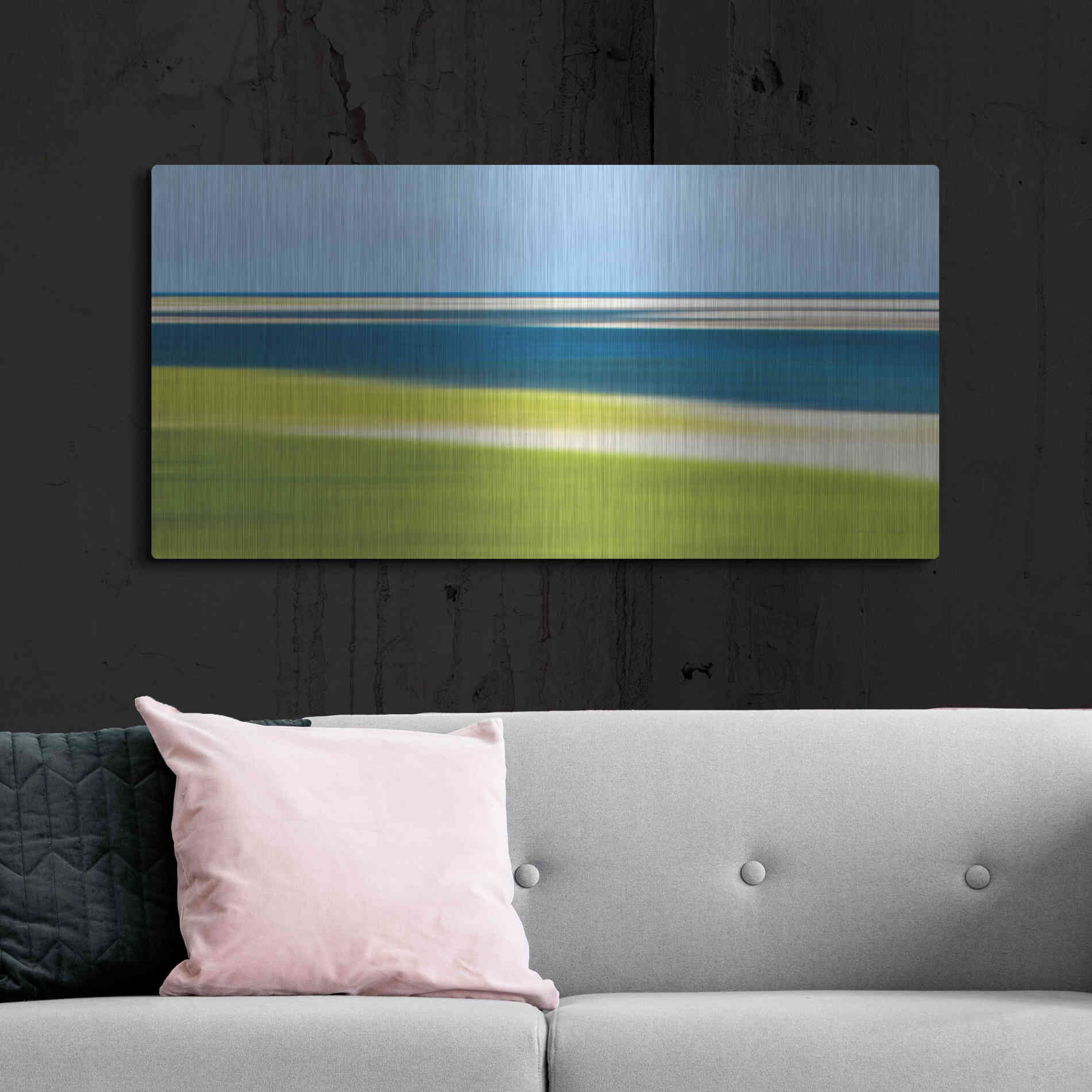 Luxe Metal Art 'Cape Cod Low Tide' by Katherine Gendreau, Metal Wall Art,48x24