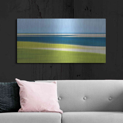 Luxe Metal Art 'Cape Cod Low Tide' by Katherine Gendreau, Metal Wall Art,48x24