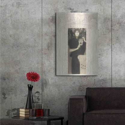 Luxe Metal Art 'Tragodie' by Gustav Klimt, Metal Wall Art,24x36