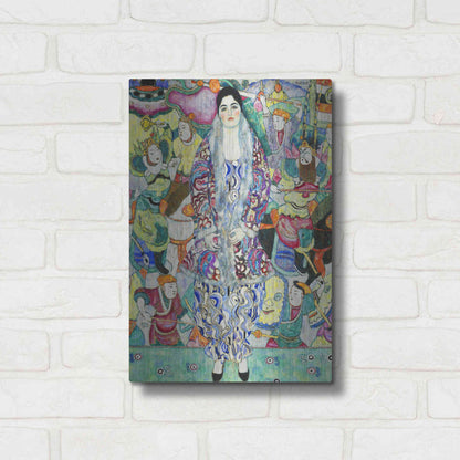 Luxe Metal Art 'Portrait of Friederike Maria Beer' by Gustav Klimt, Metal Wall Art,12x16