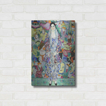Luxe Metal Art 'Portrait of Friederike Maria Beer' by Gustav Klimt, Metal Wall Art,16x24