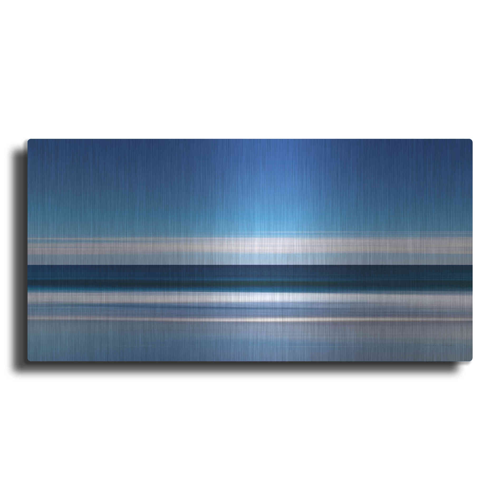 Luxe Metal Art 'Lucy Vincent Waves' by Katherine Gendreau, Metal Wall Art