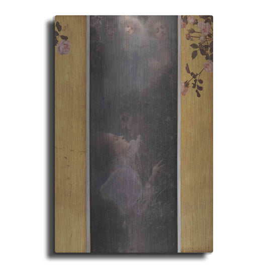 Luxe Metal Art 'Liebe copy' by Gustav Klimt, Metal Wall Art